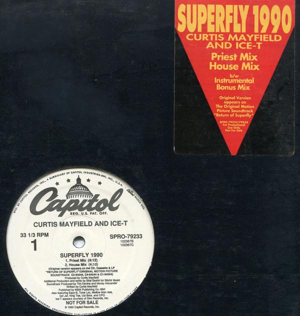 

12inch Record CURTIS MAYFIELD ICET Superfly 1990 SPRO79233 CAPITOL 1990 US Rap HipHopRB Used