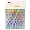 Cat's Eye 5D Gradient European Love Gem Wing Crystal Geometric Colorful Self Adhesive Nail Art Stickers Manicure Decals