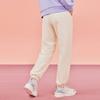 Anta Solid Color Mid Waist Tapered Thick Knitted Sports Pants Women Bottoms Duck-Down-White 962348303-1