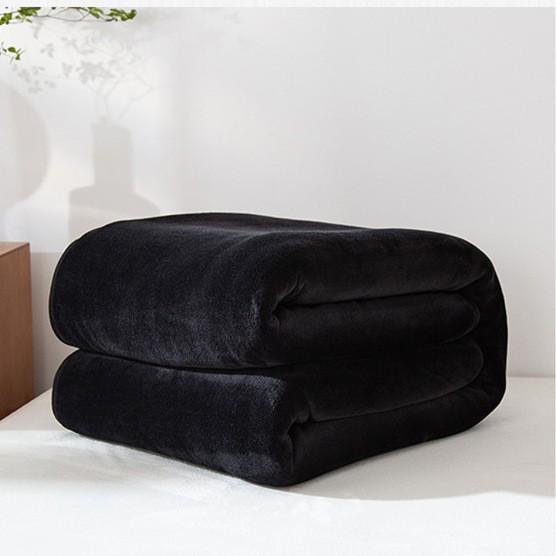 Solid Color Flannel Coral Fleece Blanket - Suitable for Air Conditioning, Naps, Gifts, Sofa Throws.
