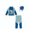 2026 Boys' Sun Protection 3-Piece Swimsuit Set: Long Sleeve, Long Pants, Swim Cap - Sizes S, M, L