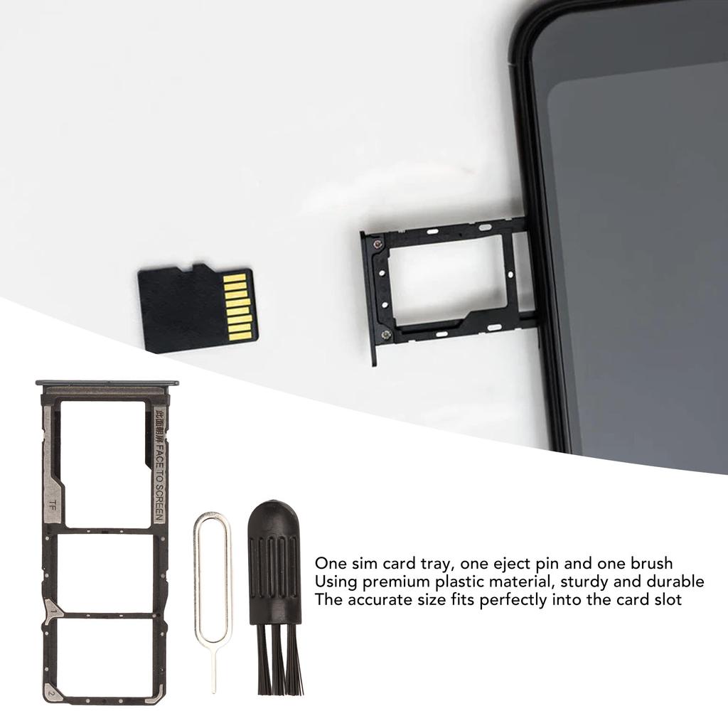 Replacement Sim Card Tray Memory Card Slot Holder with Eject Pin Brush for     Note 9