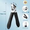 Large Anti-Splash Slanted Edge Nail Clippers for Precise Trimming