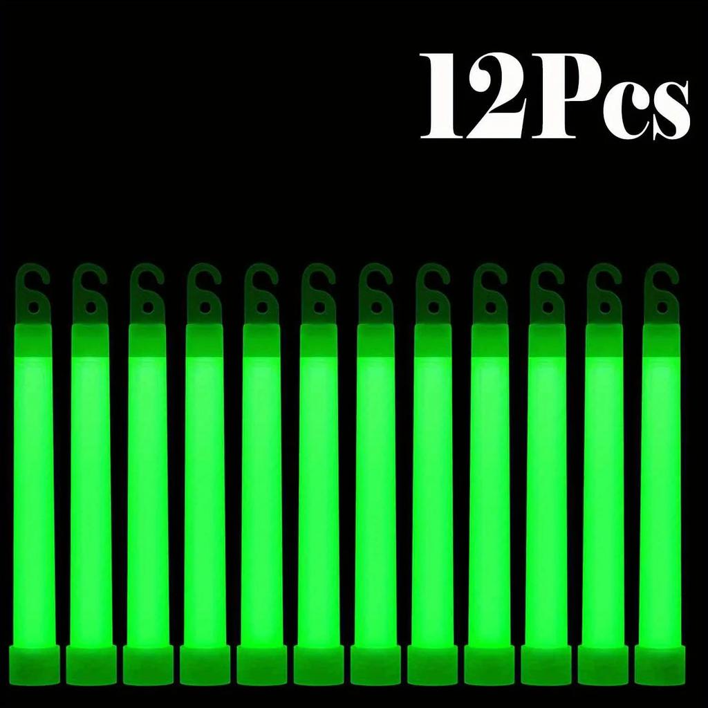 Top-quality LED Glow Stick with Hook 6 Inch Fluorescence Light Glow Sticks for Hiking Camping Outdoor Concert Party Light
