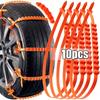 10/20/40/60pcs Universal Car Snow Tire Chains for Winter, Ice and Off-Road Driving Chains for Cars Durable Tire Traction Chains