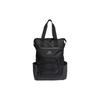 Adidas Drawstring Large Capacity Two-In-One Tote Bag Shopping Backpack Unisex Tote Bag Black HC7206