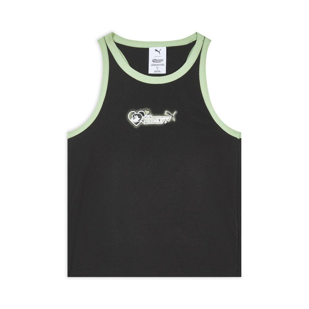 Puma X The Powerpuff Girls Ppg Slim Fit Sporty Minimalist Sleeveless Top Women tops 637467-01 XS