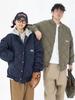 Unisex Japanese Retro Warm Hooded Baseball Jacket - Winter Casual Loose Outerwear