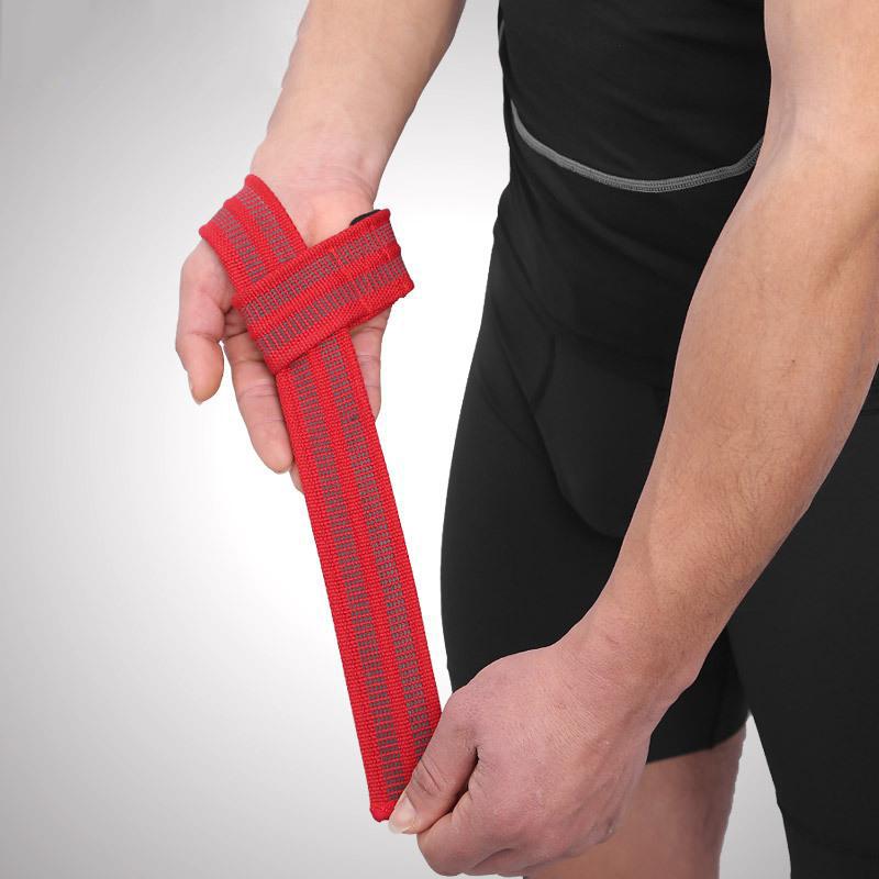Weightlifting Wrist Straps 1 Pair Anti-slip Comfortable Grip Hand Wraps for Gym Crossfit Deadlift Bodybuilding Use