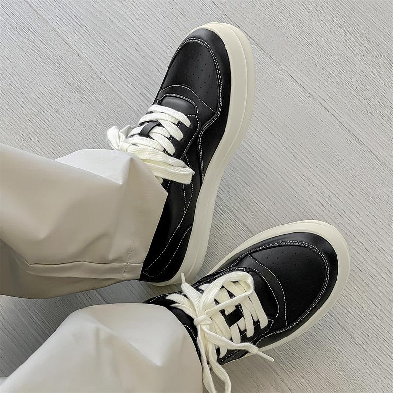 Niche new comfortable and breathable summer thick-soled heightening sports and leisure board shoes