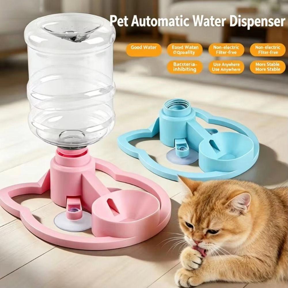 Splash-proof Pet Water Dispenser 2-in-1 Design Automatic Cat Feeder Pet Water Bowl For Pets