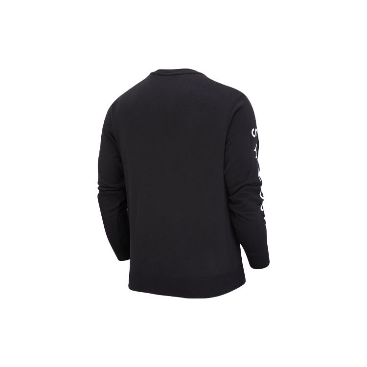 Nike French Terry Crew Neck Sweatshirt With Embroidered Swoosh Unisex Tops Black DJ0466-011