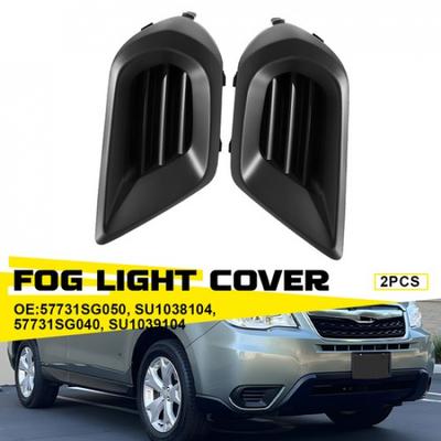 2X For Subaru Forester 2014-2016 Black Fog Light Lamp Bezel Cover Left Right EOA