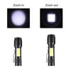 Portable Rechargeable Zoom LED Flashlight XP-G Q5 Flash Light Torch Lantern 3 Lighting Modes Camping Light Mini Led Flashlight