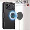 iPhone 17 Pro Flip Case with MagSafe, Card Slot, Wireless Charging, Stand, and Protective Leather Design