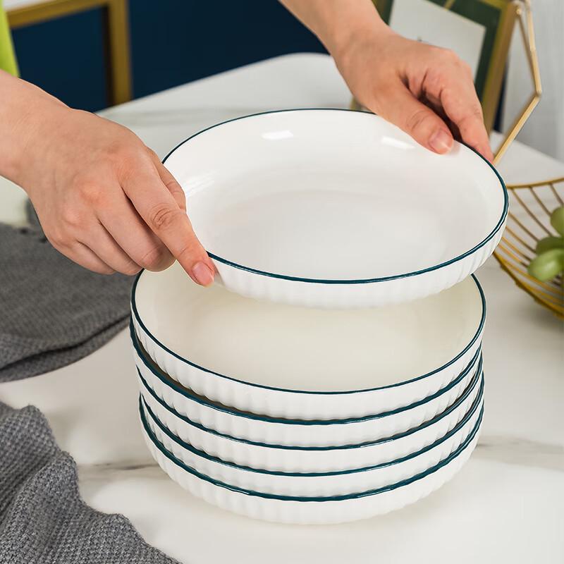 Jingdezhen Nordic Ink Cloud Ceramic Dinner Plates