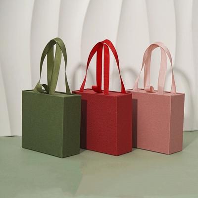 Portable Jewelry Box Drawer Jewelry Packaging Box  Earrings Ring Pendant Bracelet Necklace