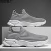 Men's Shoes Summer New Fly-woven Mesh Breathable Thin One-pedal Socks Shoes Running Casual