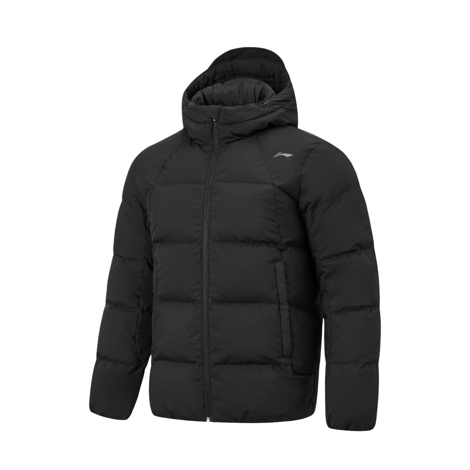 

Пуховик Li Ning Fitness Series Warm 3D с капюшоном и логотипом для мужчин верхняя одежда AYMV495-1 XL