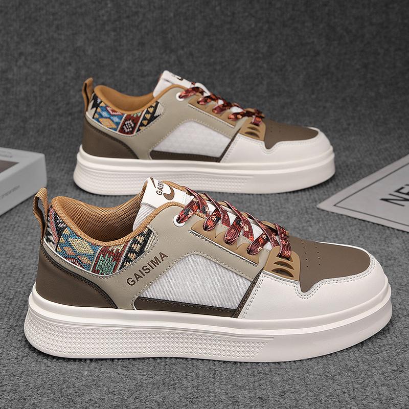 Mens Skate Shoes 2026 New Trend Casual Sneakers Breathe Wear-resistant Anti Slip Flat Street Skateboarding Shoes for Man