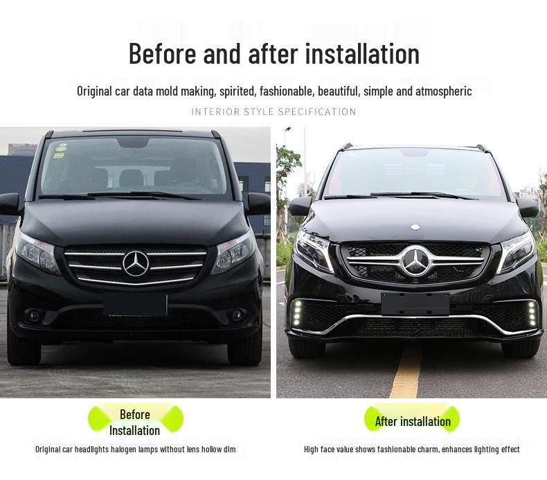Compatible LED Headlight for Mercedes-Benz VITO 16-19 V-Class Models
