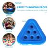 Inflatable PVC Triangle Beer and Cup Holder, Six-Hole Water Coaster for Parties