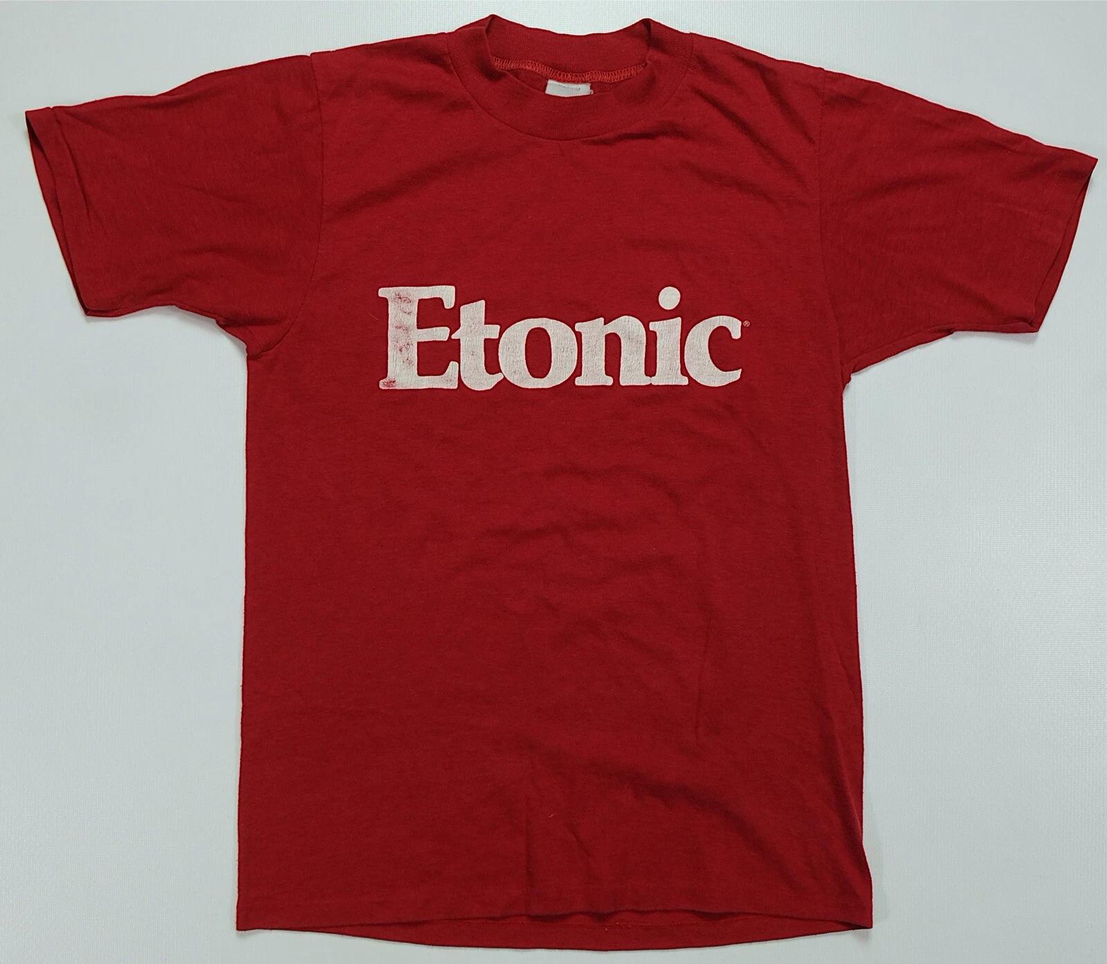 Редкая винтажная футболка ETONIC с надписью, одинарный шов, 80-е 90-е, промо-одежда компании, размер M L