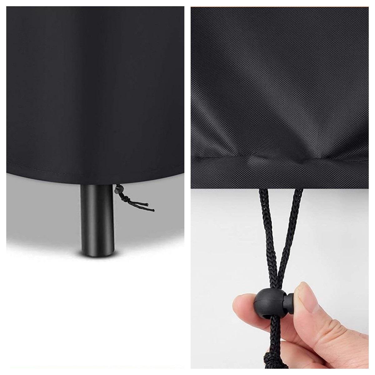 

33 дюйма. Черный Прочный Водонепроницаемый Устойчивый к Погоде Круглый Чехол для Пуфа/Кофейного Столика United States