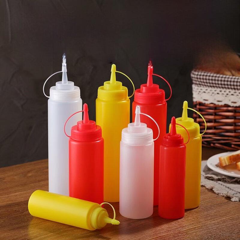 ZISIZ Plastic Squeeze Bottle for Sauces & Dressings