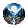 Mountains and Rivers Nature Views Car Sticker Vinyl Decal Waterproof Rear Window Motorcycle Camper Bumper Truck Laptop Decoration SH1221