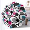 Geometric Gold Pattern Folding Umbrella Fashion Auto-Open 8 Iron Ribs Plastic Handle Foldable Sunshade Perfect Christmas Gifts