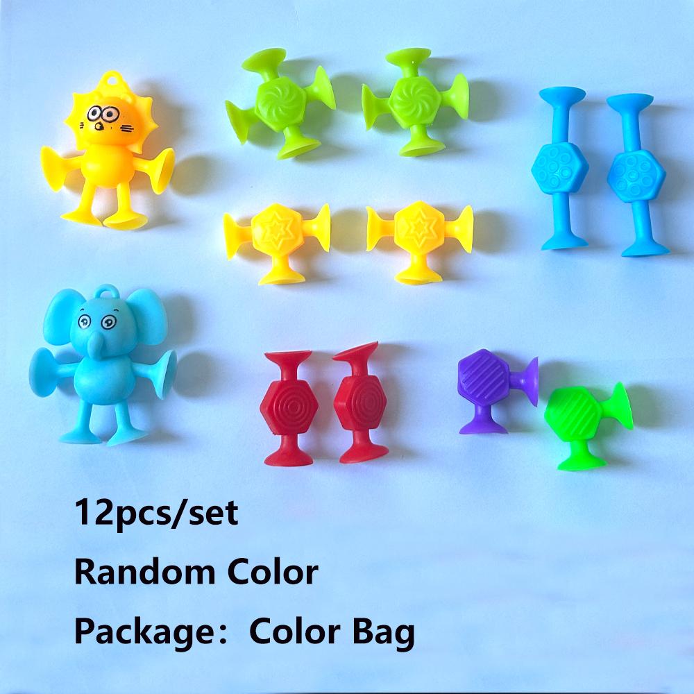 

Игрушка на присоске в виде животных, Разноцветная текстурированная присоска, Интерактивные игрушки для детского сада, Подарок для детей от 3 лет