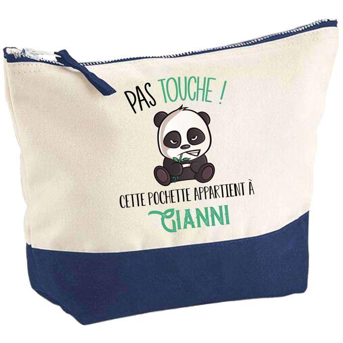 Trousse de maquillage - PLANETEE - Gianni Pas touche Panda - Grand format - Coton - Impression HD