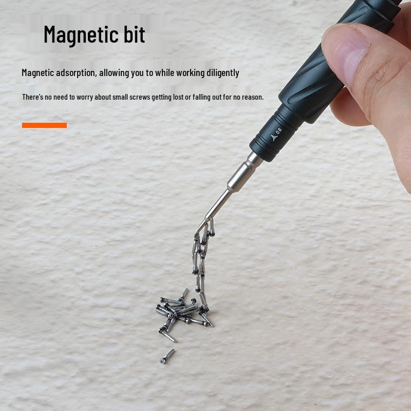 Compact Steel S2 Screwdriver Set for Apple & Android Repair, Magnetic Tips for Phones, Watches, Glasses, Disassembly Tool