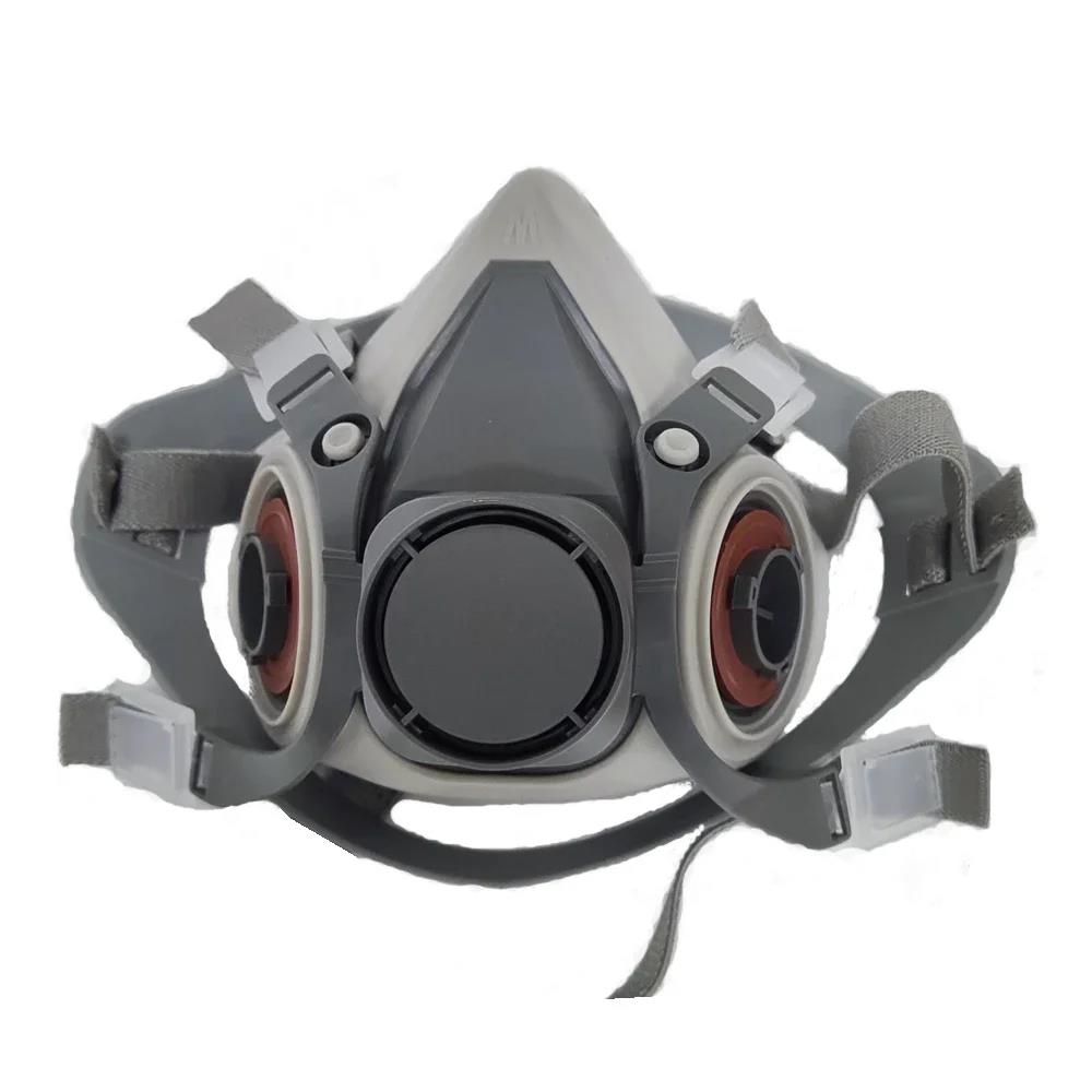 6200 Industrial Respirator Half Face Mask for Spray Painting Chemical Organic Vapor Dust Protection with Goggles Filters 7