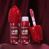 Julystar Himbeer Lippen-Gloss 8ml Feuchtigkeitsspendender Hochglanz Lippen-Glanz Nicht Klebrig Feuchtigkeitsspendend Langanhaltender Glänzender Beeren-Duft Lippen-Make-up für Frauen