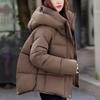 Fashion Women's Coats Winter Short Parkas Hooded Casual Loose Thick Warm Outerwears Women Jackets