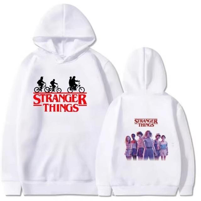 

Худі Stranger Things 4 Дитяче Худі З Довгим Рукавом Модне Зручне З Довгим Рукавом Тепле Повсякденне Худі для Тренувань 160 білий