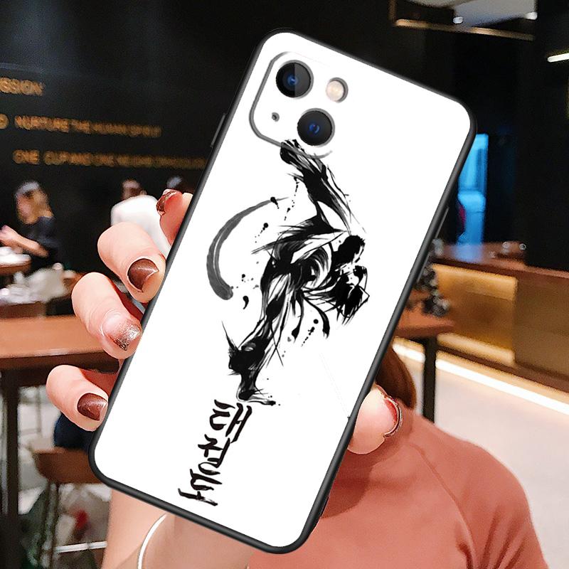 Kung Fu Taekwondo Karate Phone Case For iPhone 16 Pro Max 15 13 12 11 14 Pro Max Plus 12 13 Mini XR 16e Funda Cover