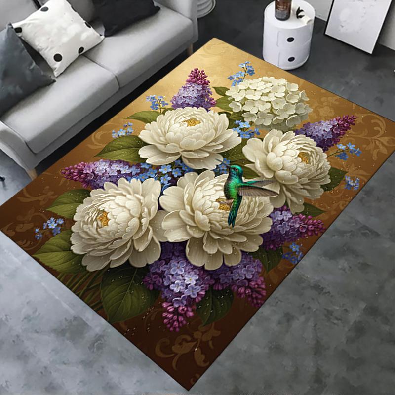 2025 New Classical Flower Carpet Rug for Living Room Bedroom Home Sofa Decoration,Kids play Non-slip Floor Mat18