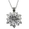 Fashion Simple Antique Big Flower Pendant Necklace Shaped Alloy Pendant