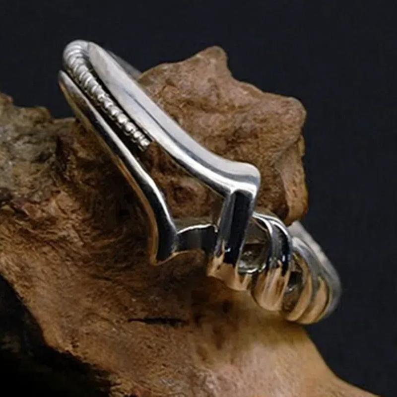 Anime Evangelion Rings Spear of Longinus Adjustable Open Ring Personality Men Jewelry Gifts