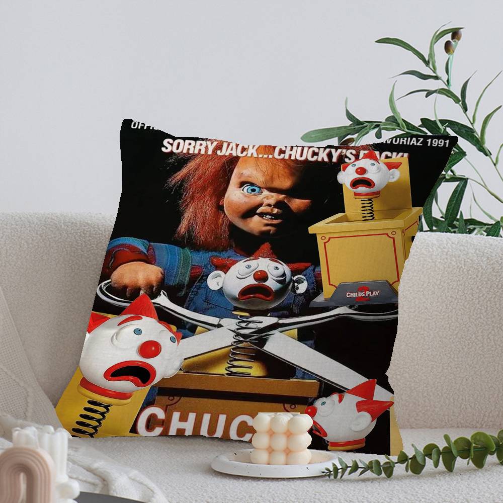 CChucky Horrorfilm Kissen Geschenk Heim Büro Dekoration Schlafzimmer Sofa Auto Kissenbezug Hülle x