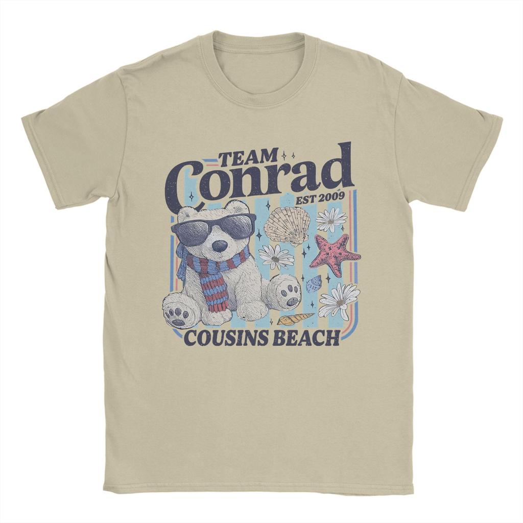 Conrad Fisher The Summer I Turned Pretty T-Shirt for Men  Leisure 100% Cotton Tee Shirt Round Neck Short Sleeve T Shirts