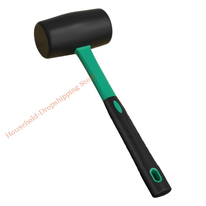 Industrial Rubber Hammer Mallets For Tile Installation Elasticity Shock Absorption Ergonomic Handle Construction Tool 85AD