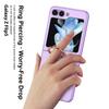 Ultrathin Skin Feel with Ring Holder Case for Samsung Galaxy Z Flip 5 Z Flip 4 Z flip 3 Protection Luxury Foldable Fashion Cover