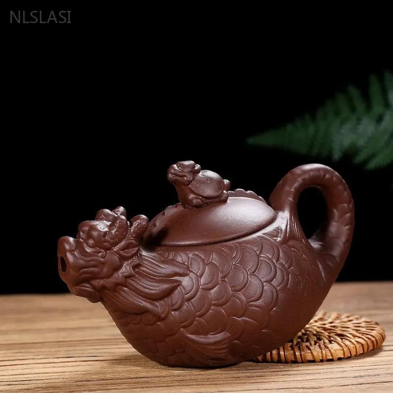 Classic Yixing Purple Clay Teapot Handmade Zhu Mud Beauty Kettle Household Filter Tea Sets Custom Chinese Zisha Tea Infuser