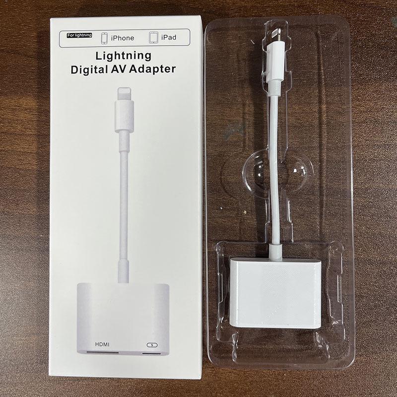 

Кабель-адаптер Apple iPhone - HDMI - питание не требуется, Lightning - HDMI высокой четкости No Power Required