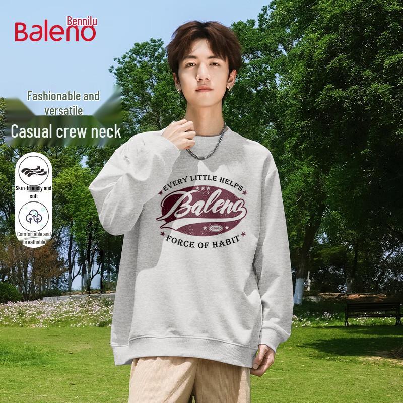 

Baleno Men s Retro Loose Fit Crew Neck Sweatshirt 4XL