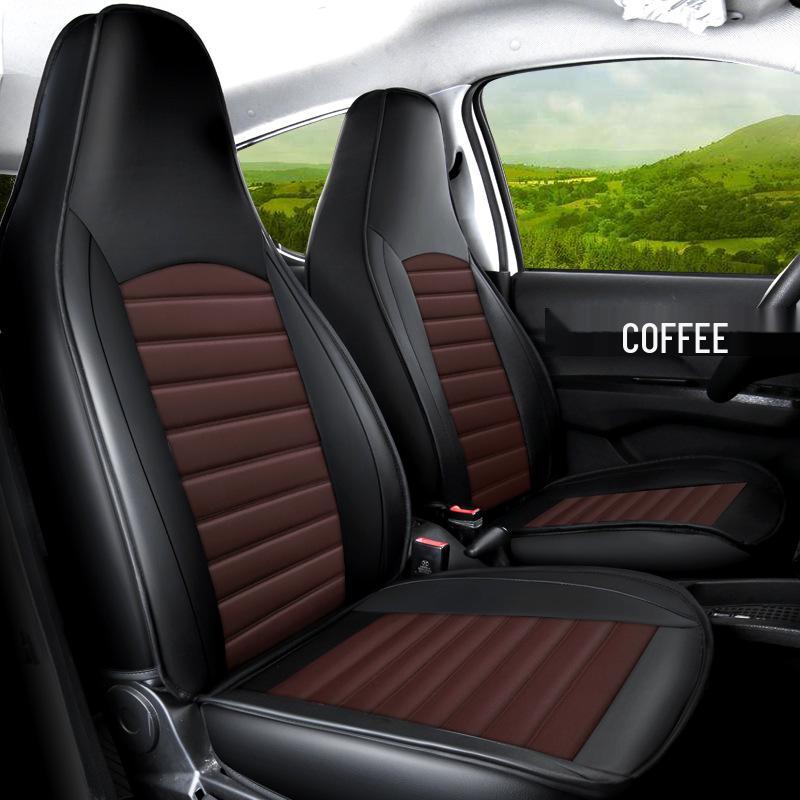 Leapmotor All-Season Leather Seat Cover: Full Surround, Wear-Resistant, Five-Seat, Universal Fit.